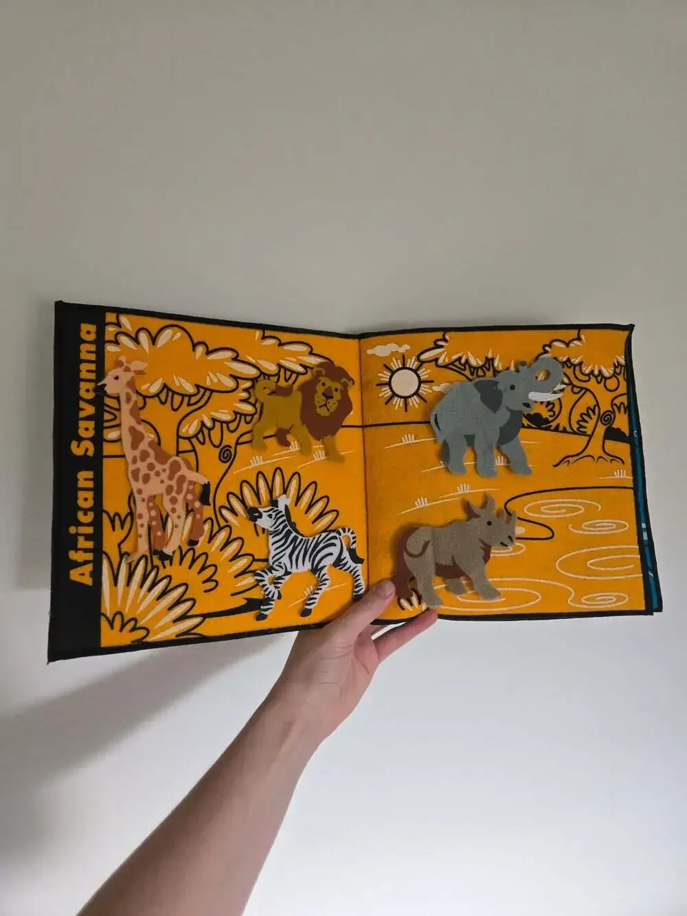Discovering Animal Habitats Felt Interactive Learning Book